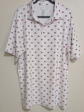 1803 Golf Repeating State Of Ohio Burgee Flag Design Polo Golf Shirt